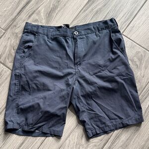 Burnside Dark Blue Men's Flat Front Shorts